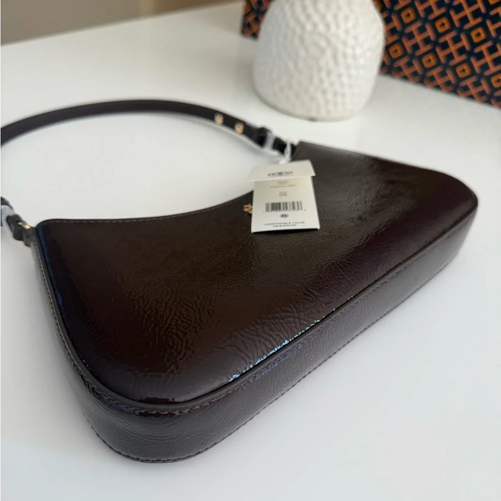 Tory Burch Emerson Crinkle Shoulder Bag 170230 In Agnello NWT leather